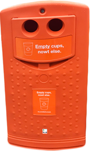 #LeedsByExample coffee cup bin